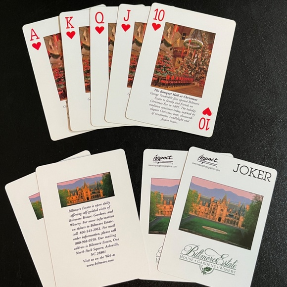 Biltmore Estate, Asheville, NC Playing Cards in Original Box Complete Like New - Picture 5 of 7